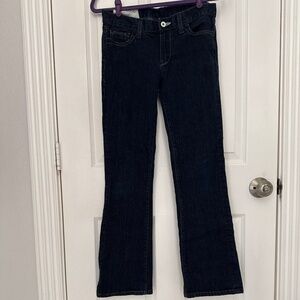 Loomstate “Kharma” Organic Dark Wash Mid-Low Rise Bootcut Jeans 27 PRE-OWNED GUC